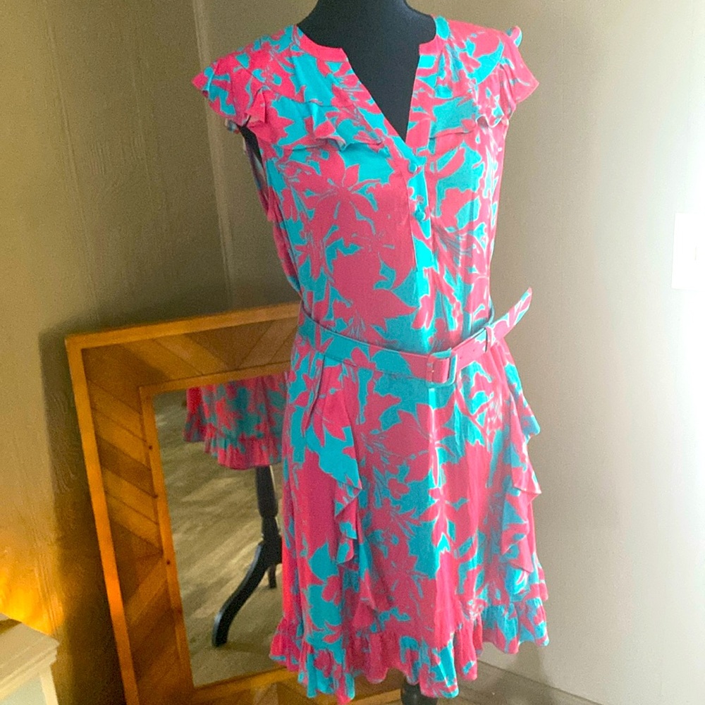 Gorgeous Hale Bob soft and flowy tank top dress with belt & pockets